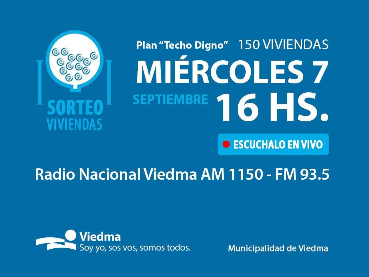 Se realiza el sorteo de las 150 viviendas del plan “Techo Digno”