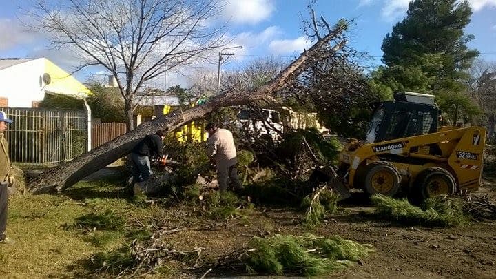 Luego del temporal, reacondicionan los espacios públicos afectados