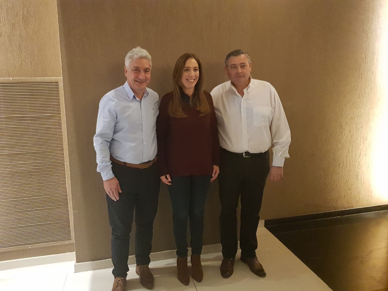 Zara acompañó la visita de Vidal por Bahía Blanca
