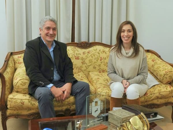 Las obras públicas fueron el principal tema que trató Zara junto a la Gobernadora María Eugenia Vidal